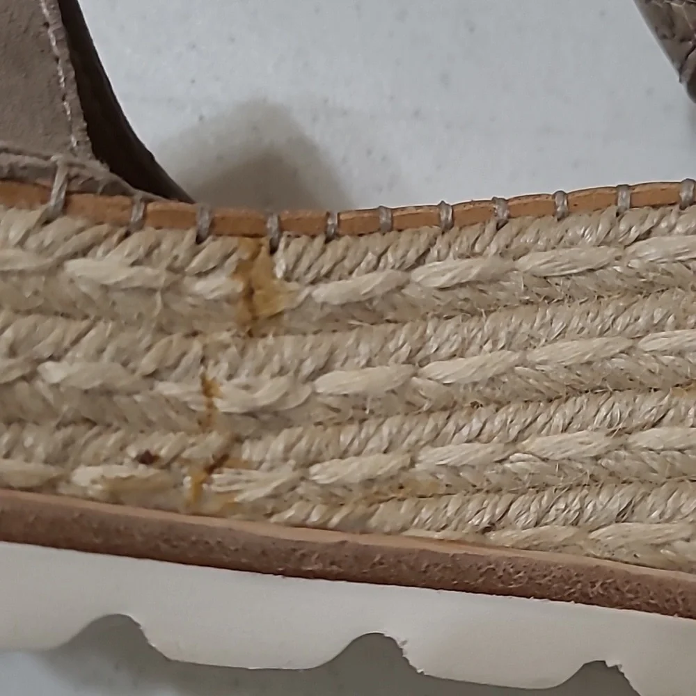 Dolce Vita snakeskin & suede platform espadrilles sandals size 8.5